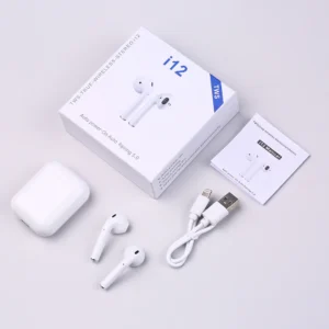 i12 TWS True Wireless Stereo In-Ear Bluetooth Earphones V5.3-White