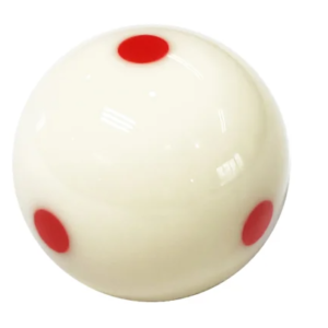Cue Ball - red Dots