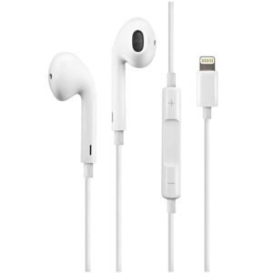 Earphones compatible with iPhone - lightning connector.