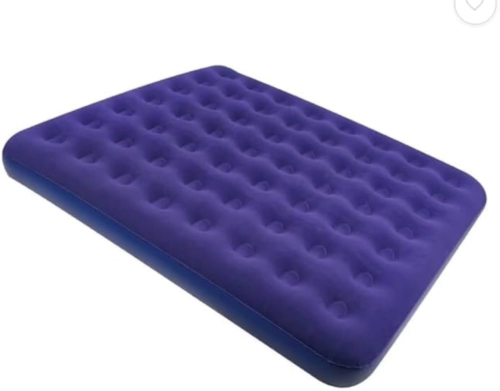 Queen Sized Flocked Airbed 203×152×22 cm