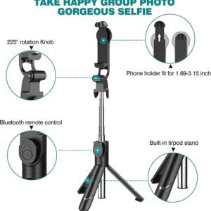 XT-02 Portable Selfie Stick & Tripod Stand