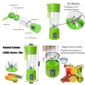 Portable and Rechargeable Battery Juice Blender